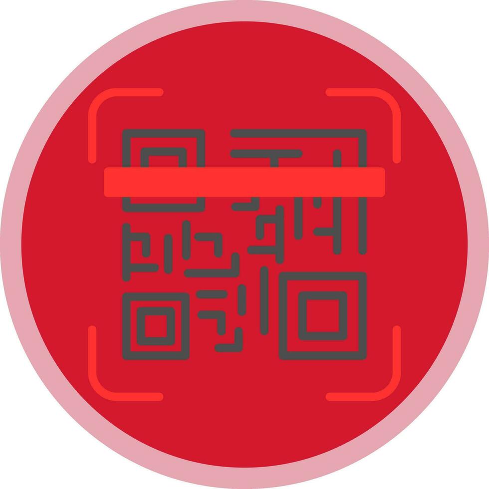 Qr code scan Vector Icon Design