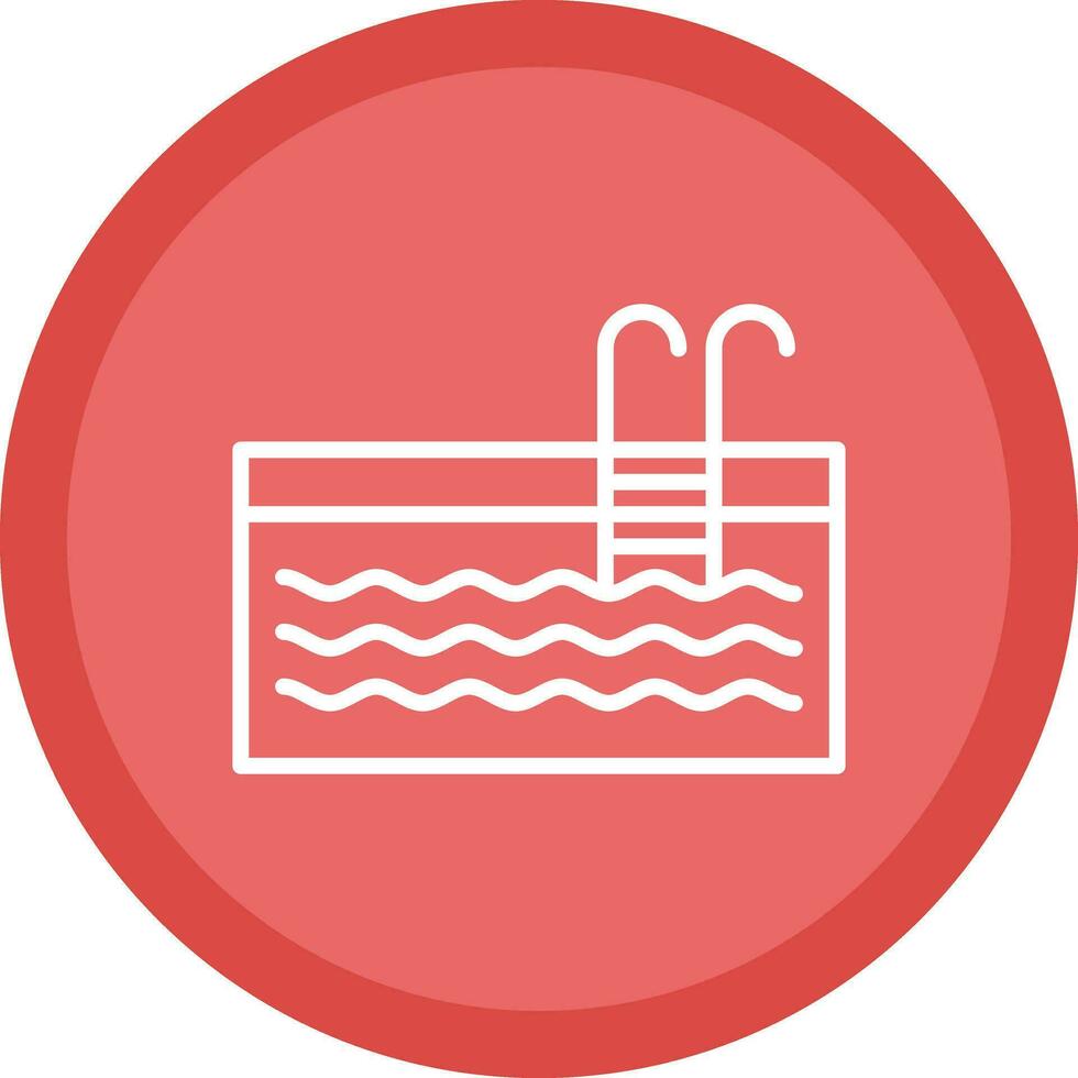 Swimming Pool Vector Icon Design