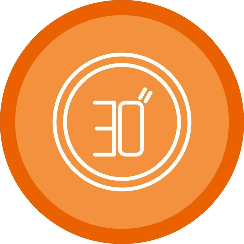 Speed Limit Vector Icon Design