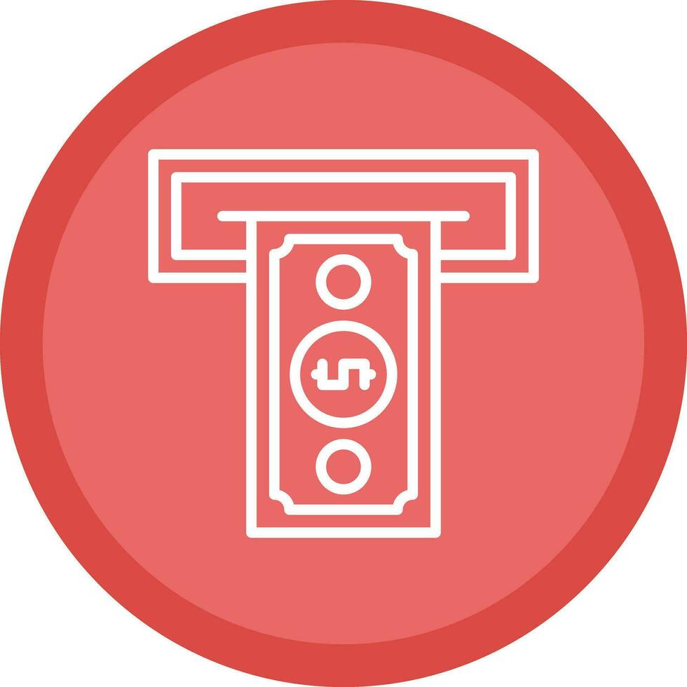 Cash withdrawal Vector Icon Design