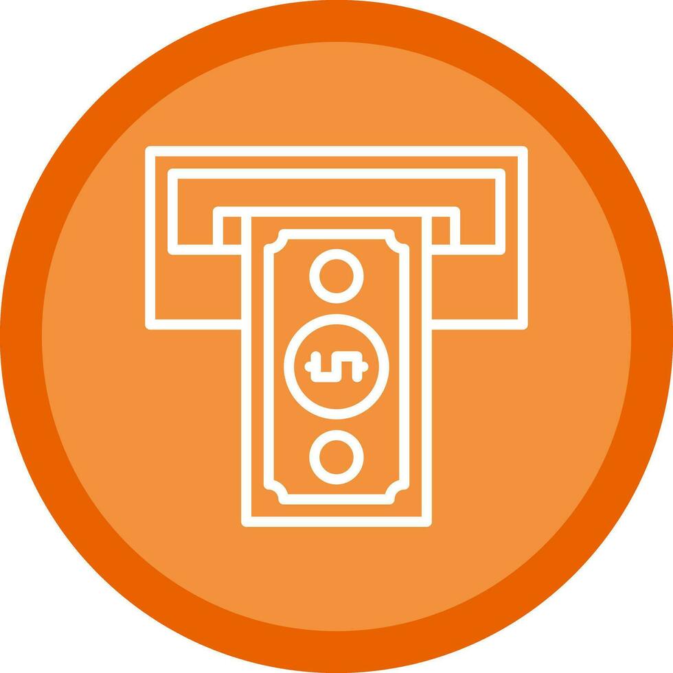 Cash withdrawal Vector Icon Design