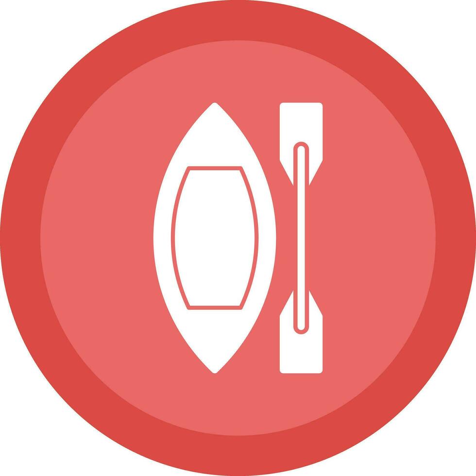 Canoe Vector Icon Design