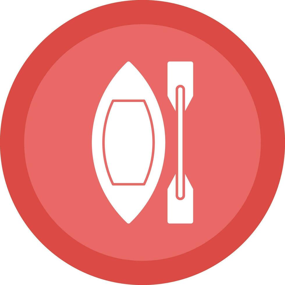 diseño de icono de vector de canoa