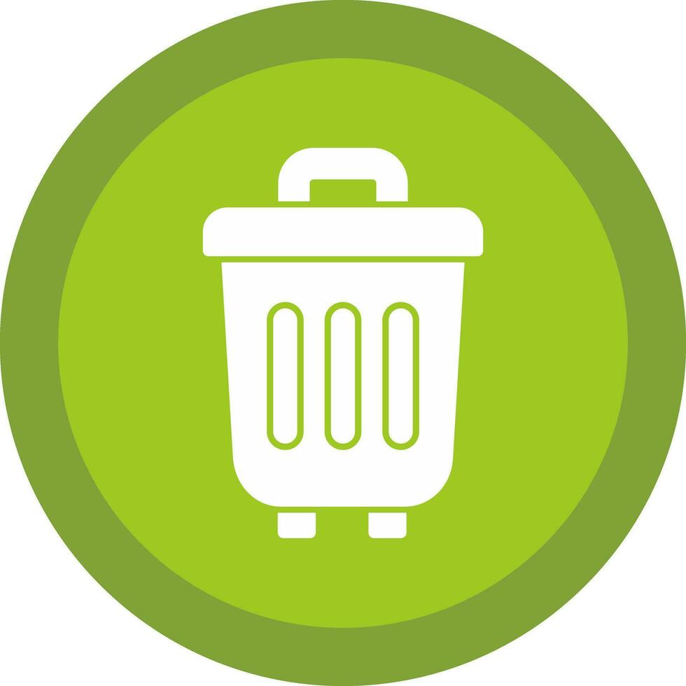 diseño de icono de vector de bote de basura