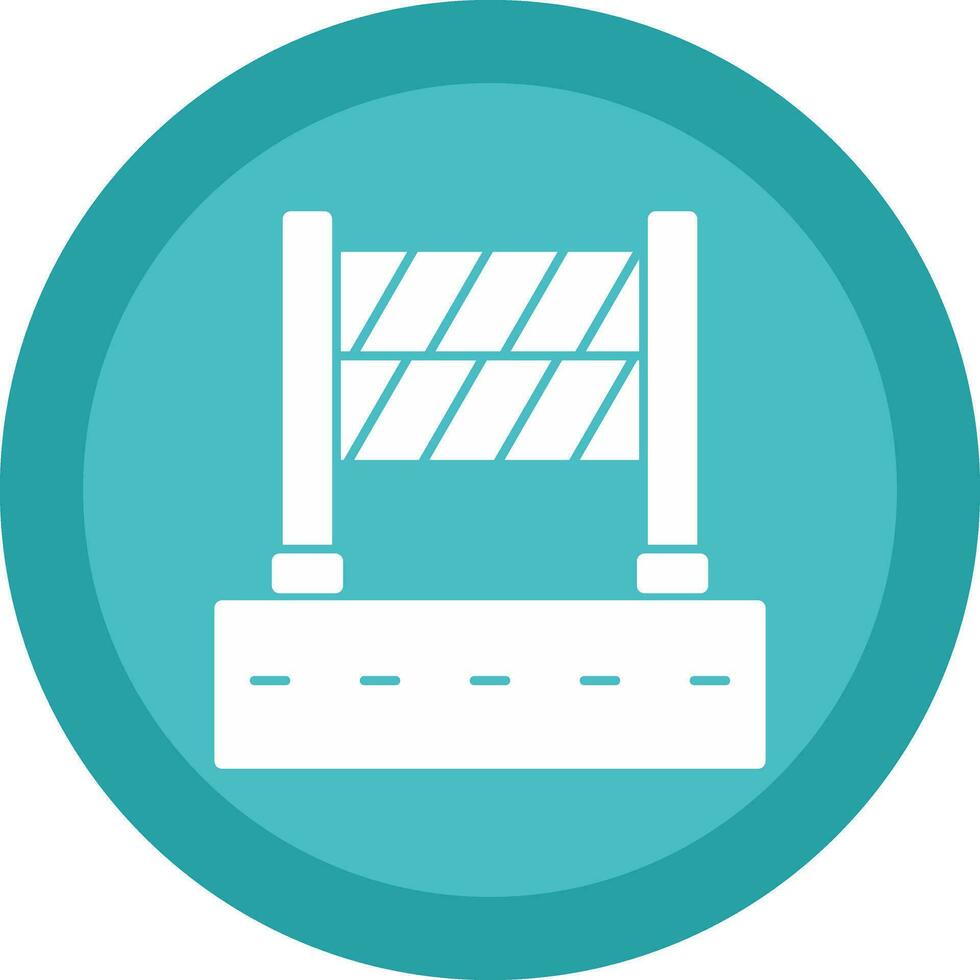 Road Block Vector Icon Design