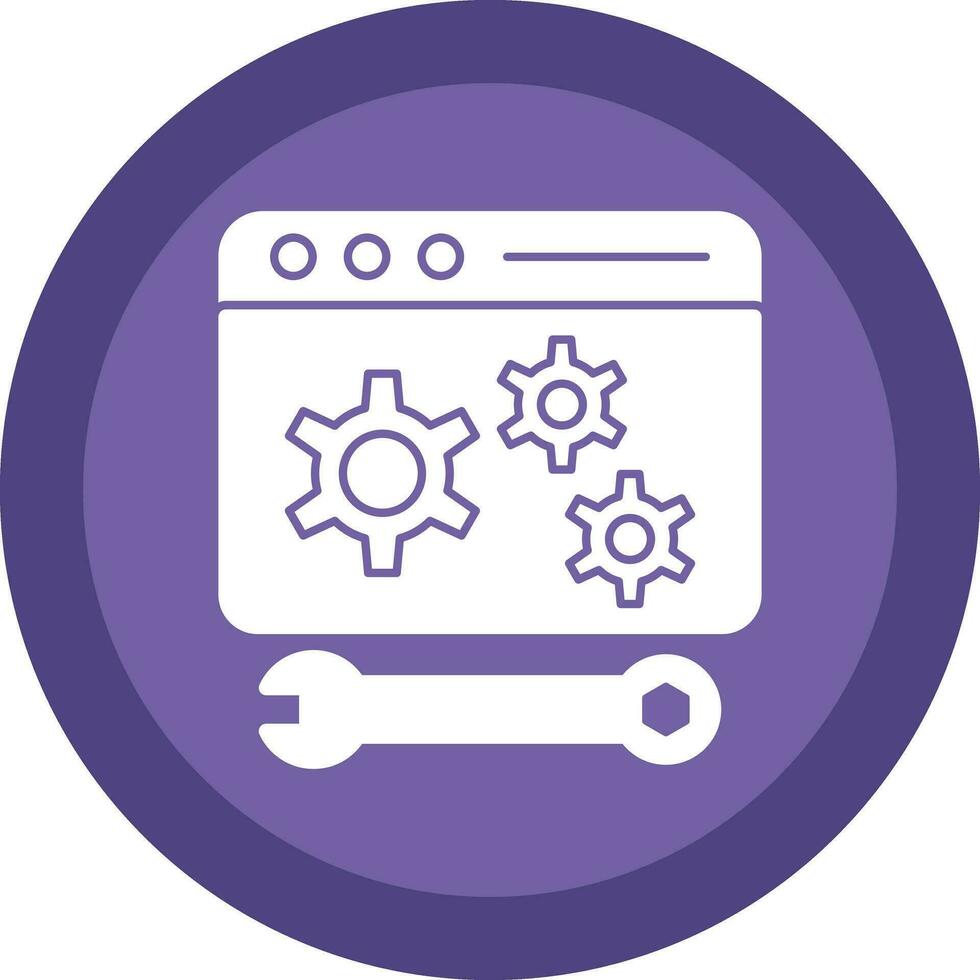 Web maintenance Vector Icon Design