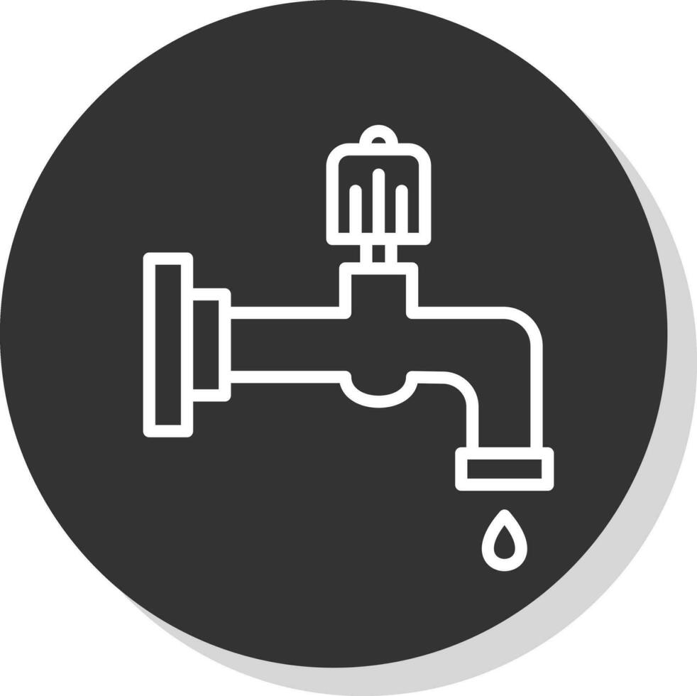 Water faucet Vector Icon Design