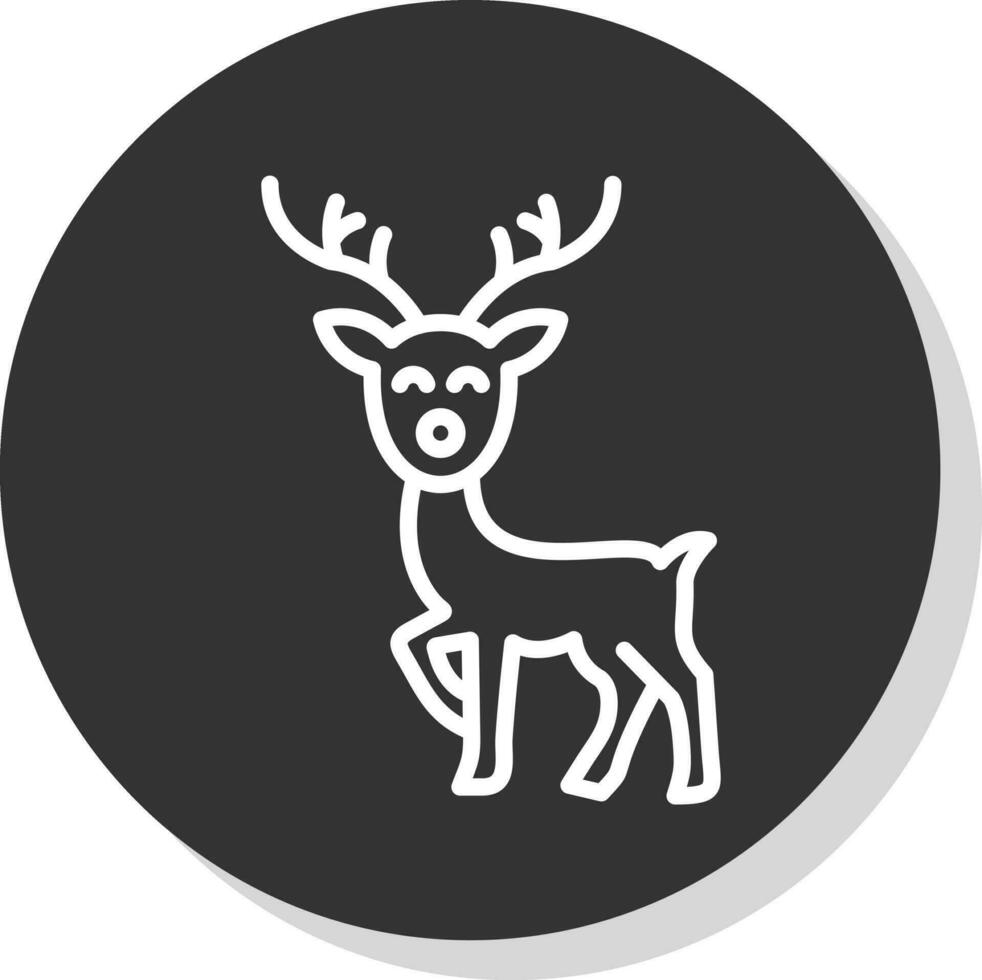Reindeer Vector Icon Design