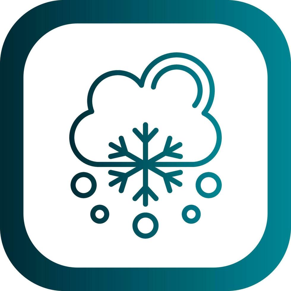 Snowfalling Vector Icon Design