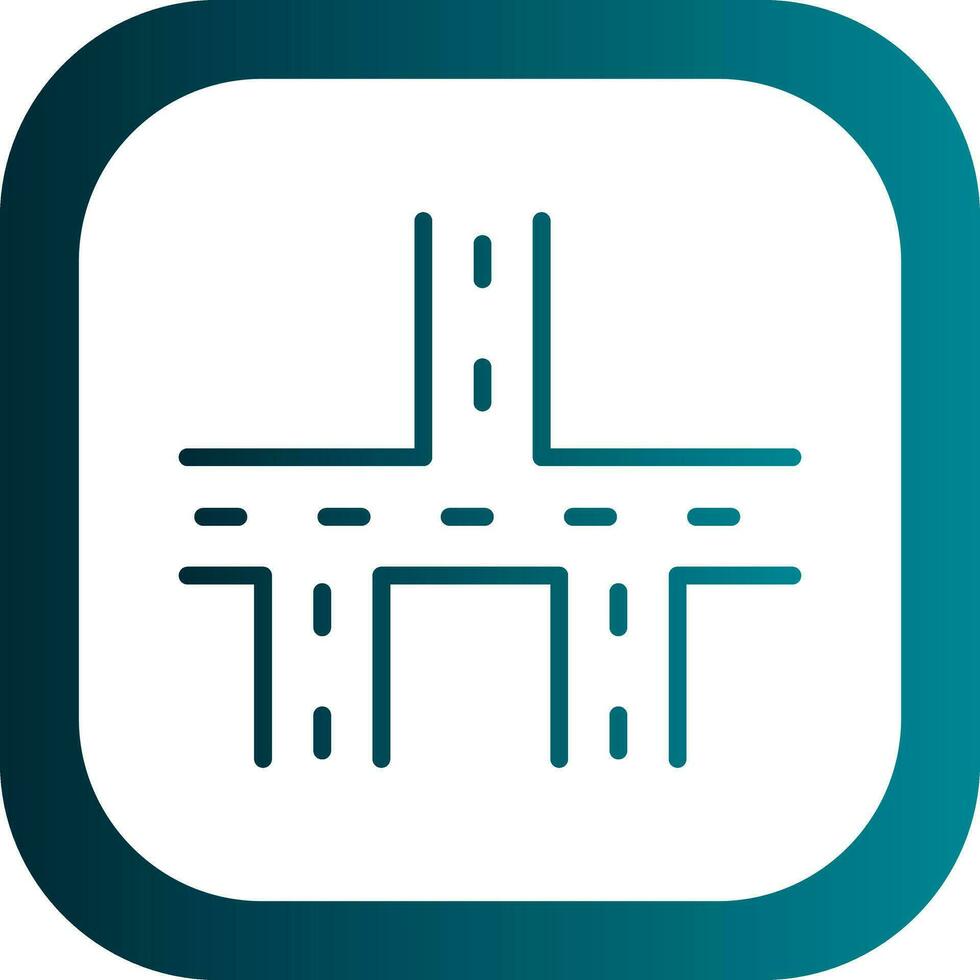 Crossroads Vector Icon Design