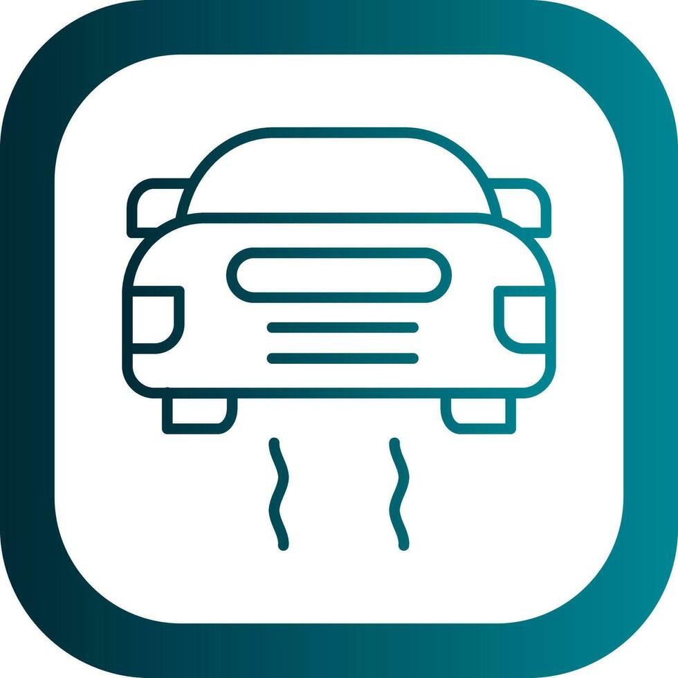 Slippery Road Vector Icon Design