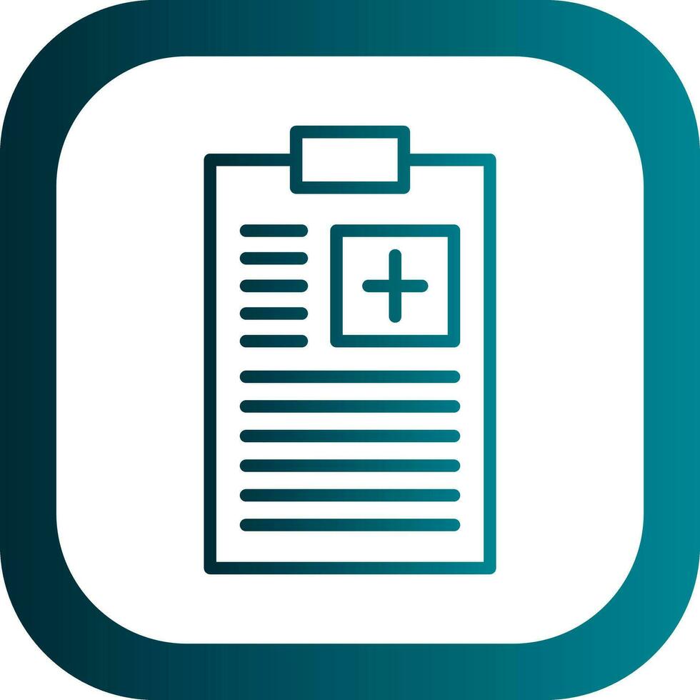 Medical File Vector Icon Design