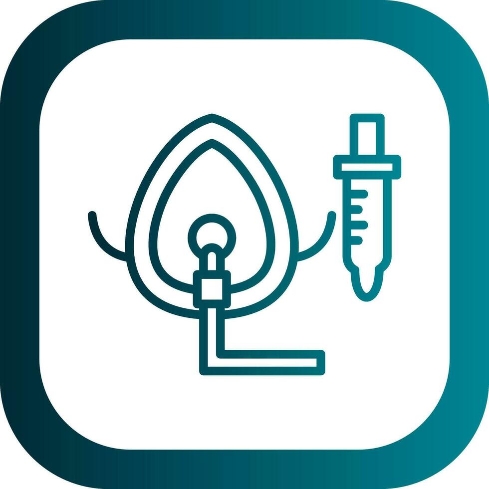 Oxygen Mask Vector Icon Design
