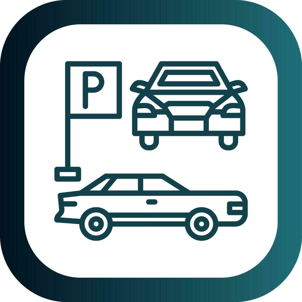 diseño de icono de vector de estacionamiento