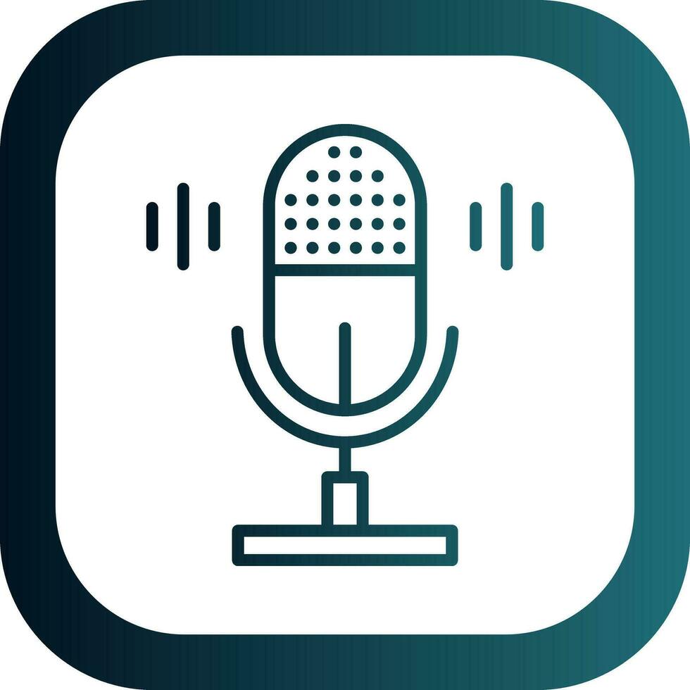 Audio recorder Vector Icon Design