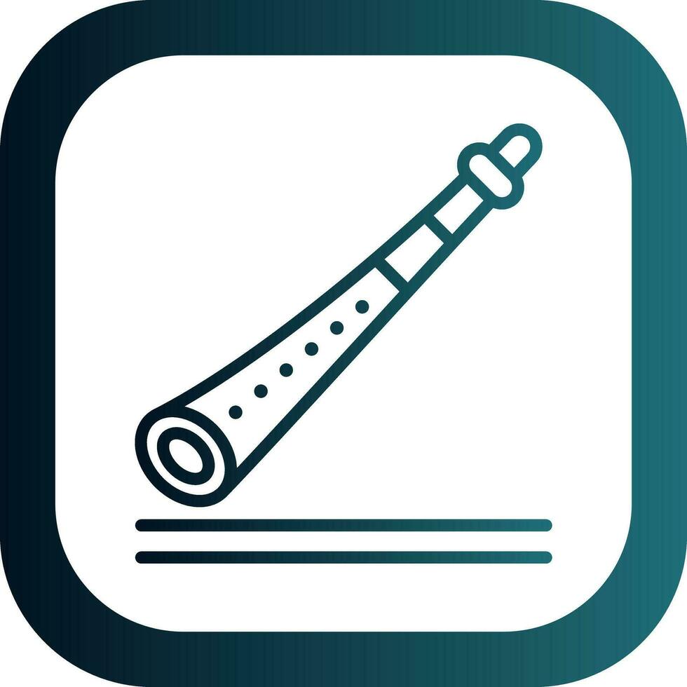 Shakuhachi Vector Icon Design