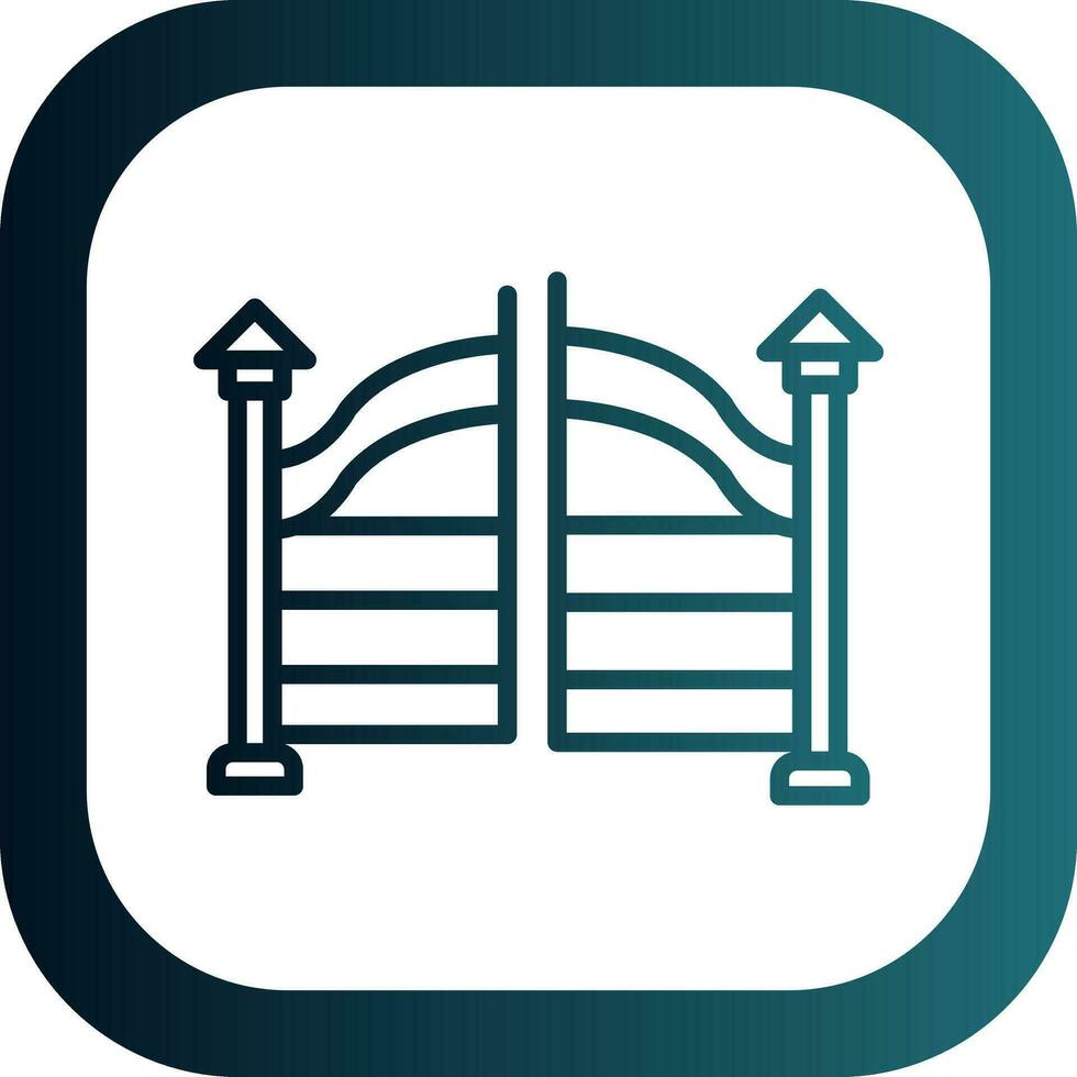 Gate Vector Icon Design