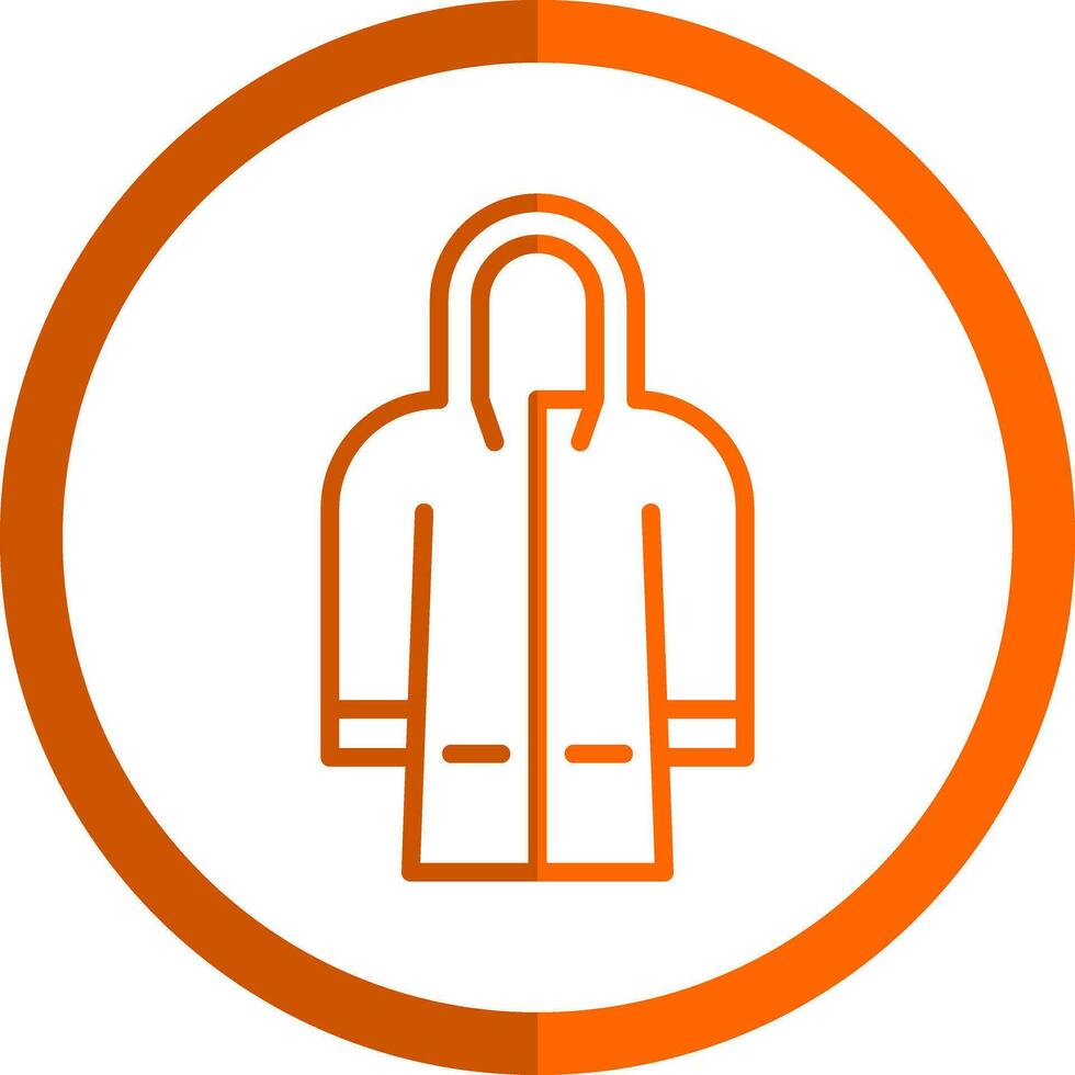 Raincoat Vector Icon Design