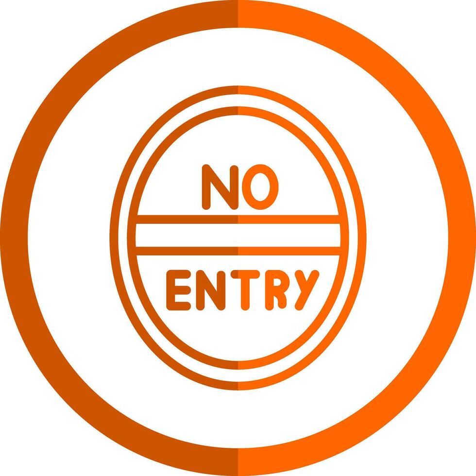 No Entry Vector Icon Design