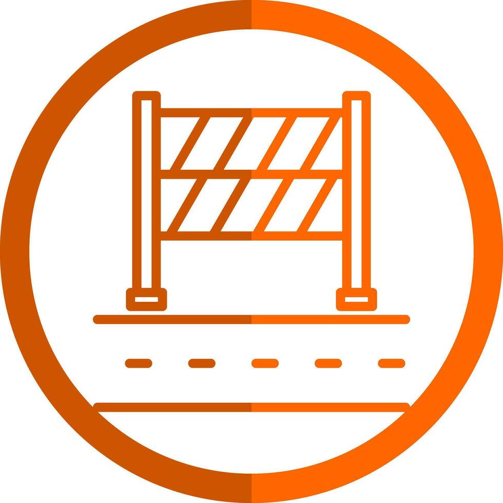 Road Block Vector Icon Design