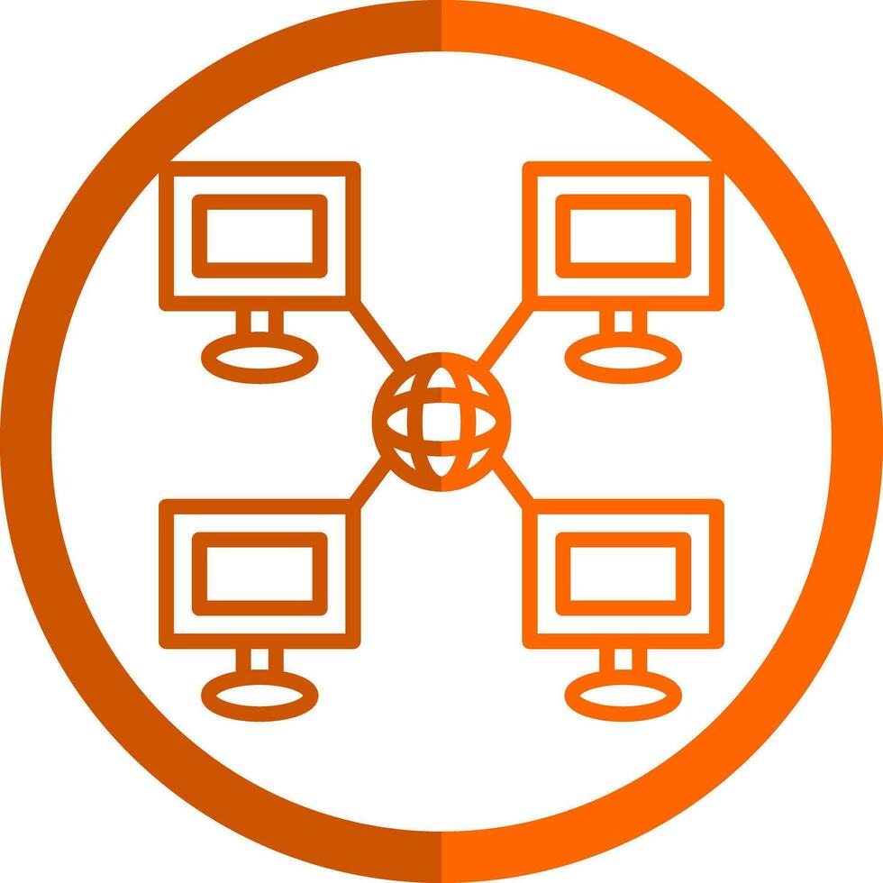 Local network Vector Icon Design