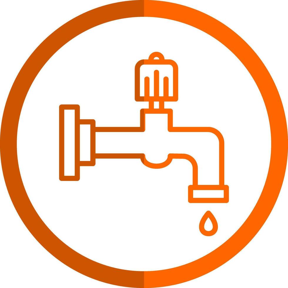 Water faucet Vector Icon Design