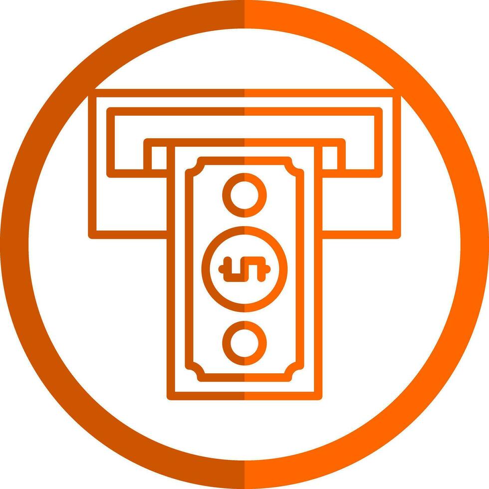 Cash withdrawal Vector Icon Design