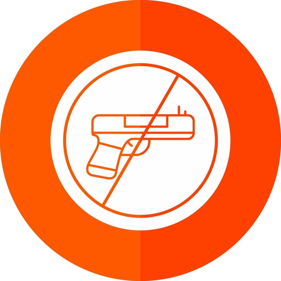 No Weapons Vector Icon Design