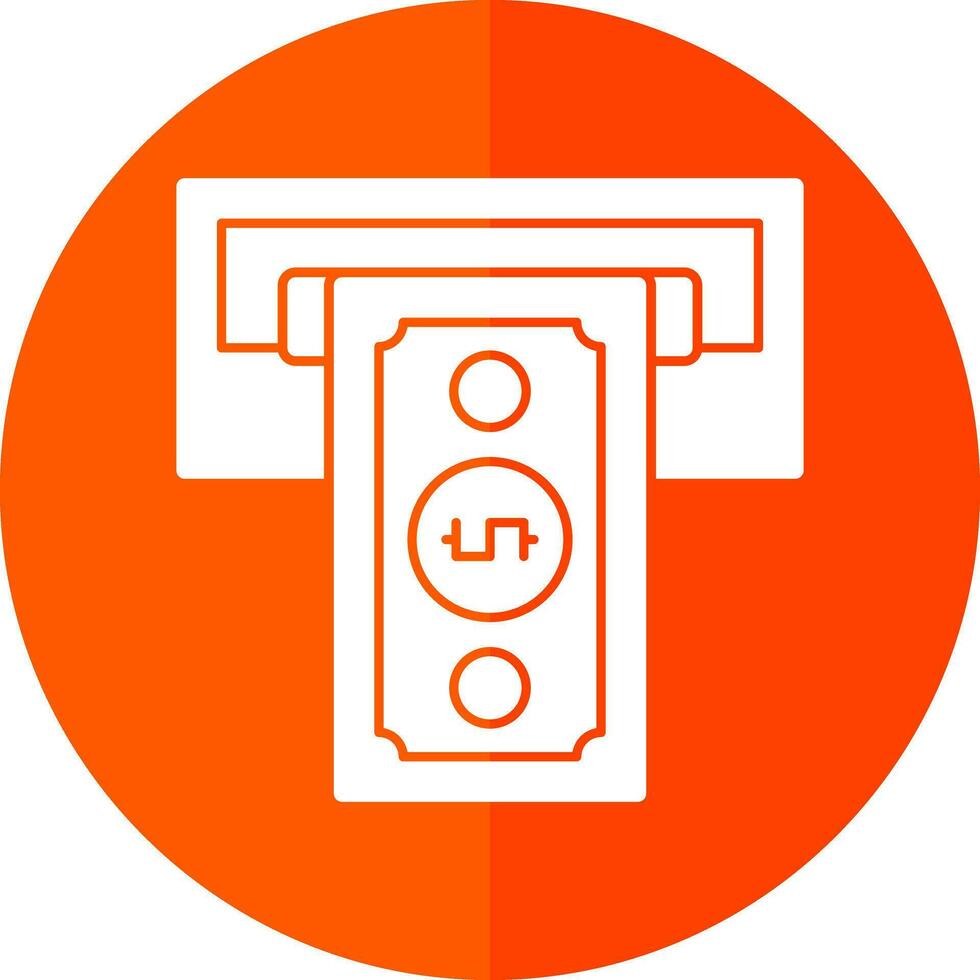 Cash withdrawal Vector Icon Design