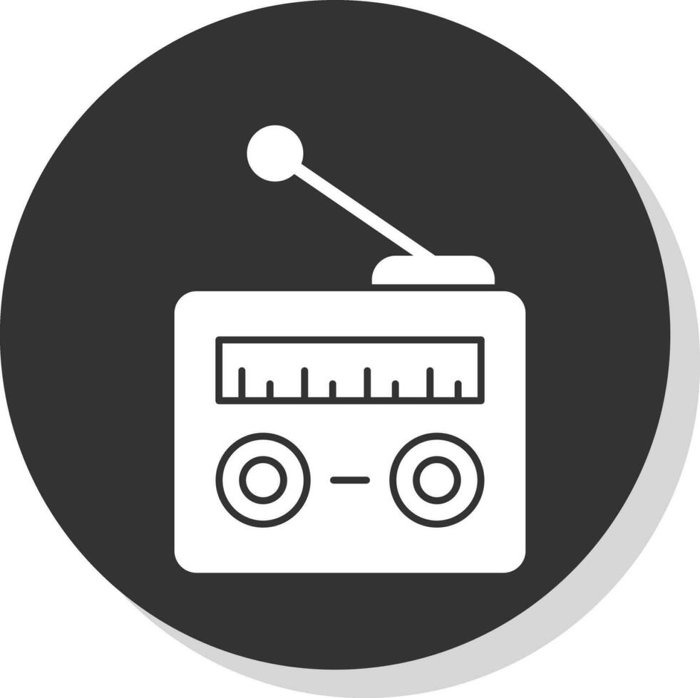 radio vector icono diseño