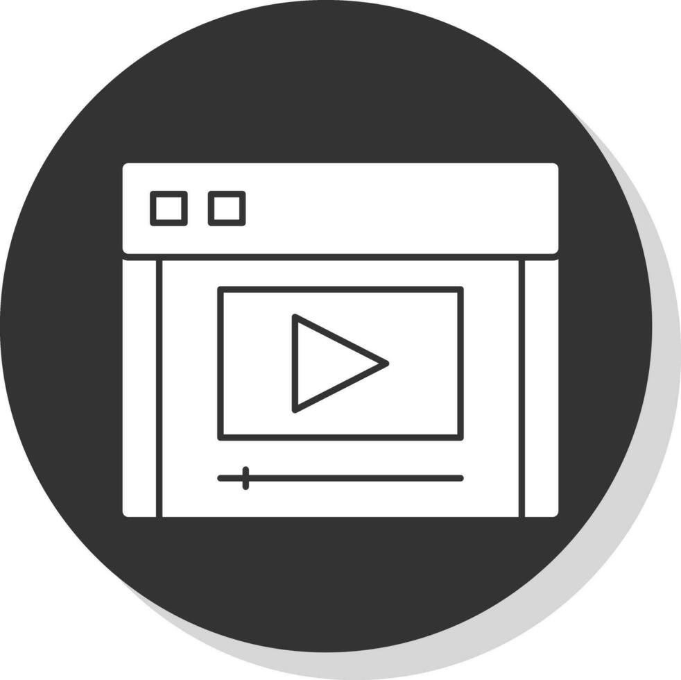 Video stream Vector Icon Design