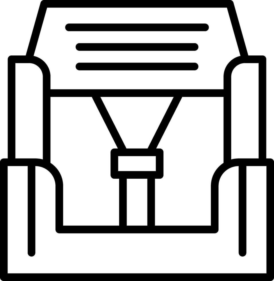 Car seat Vector Icon Design