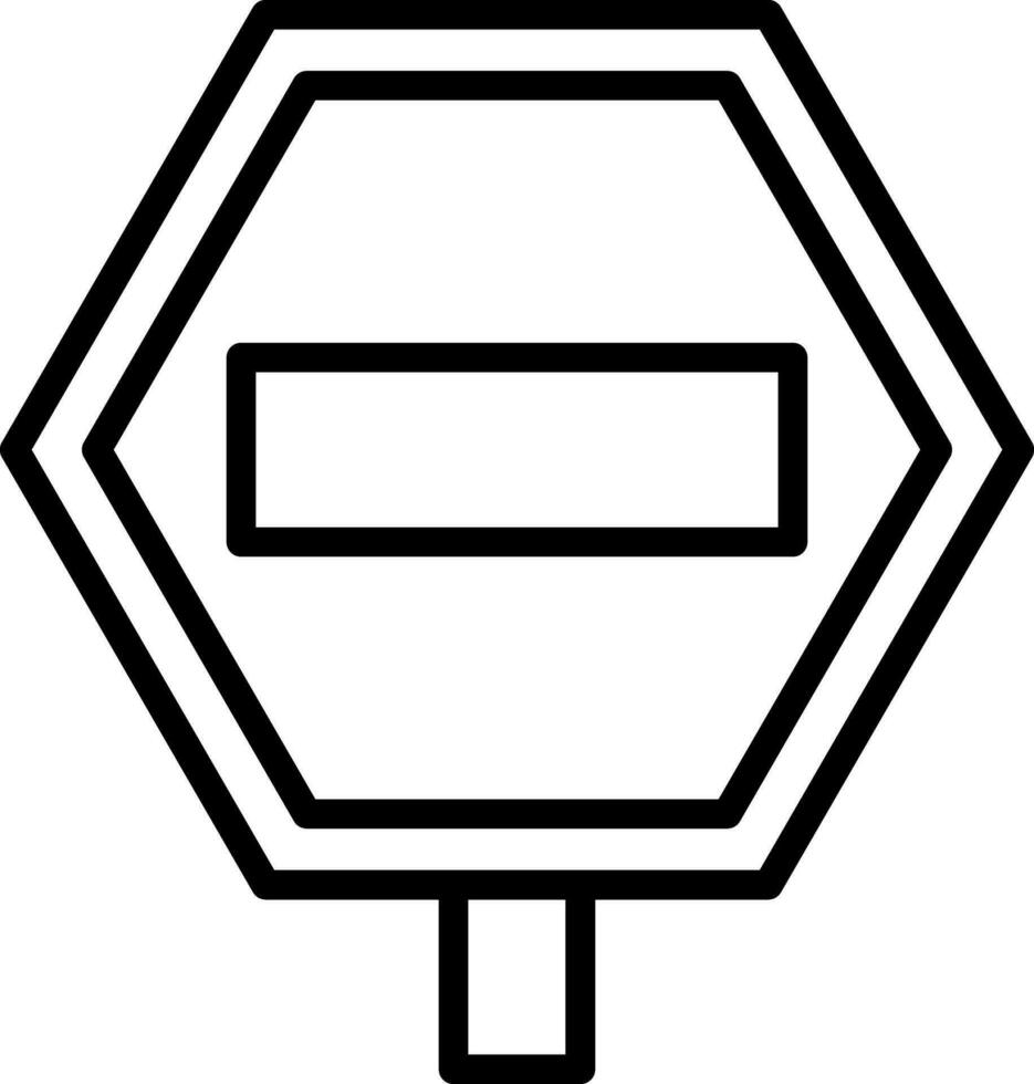 Road sign Vector Icon Design