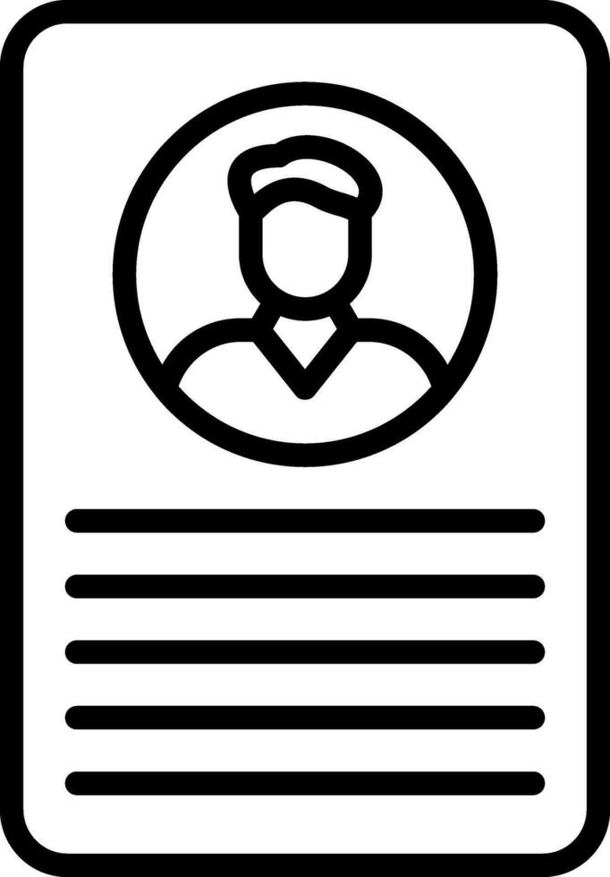 Profile Vector Icon Design