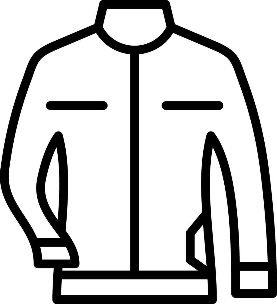 Leather jacket Vector Icon Design
