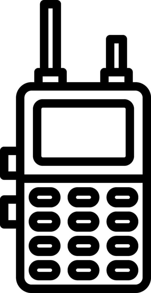 diseño de icono de vector de walkie talkie