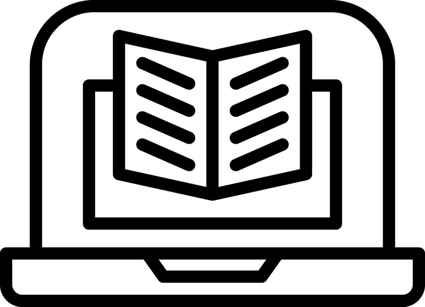 diseño de icono de vector de libro digital