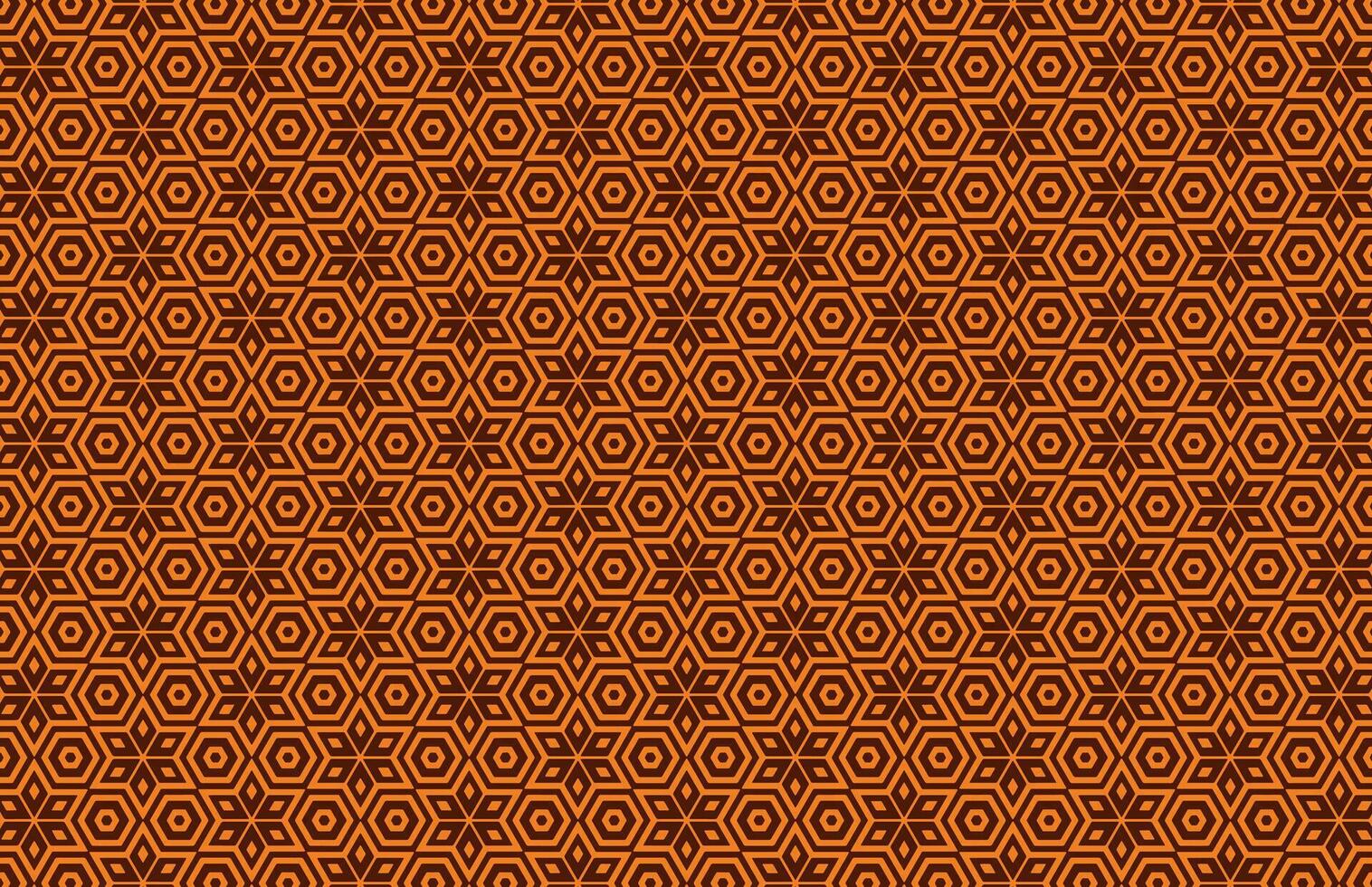 Seamless brown star fabric pattern design vector