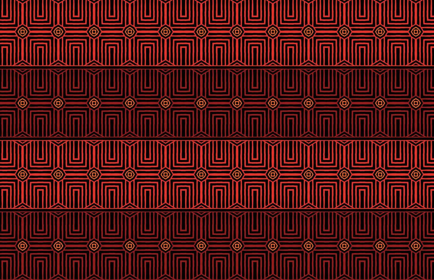 Seamless red grunge stripes fabric pattern vector