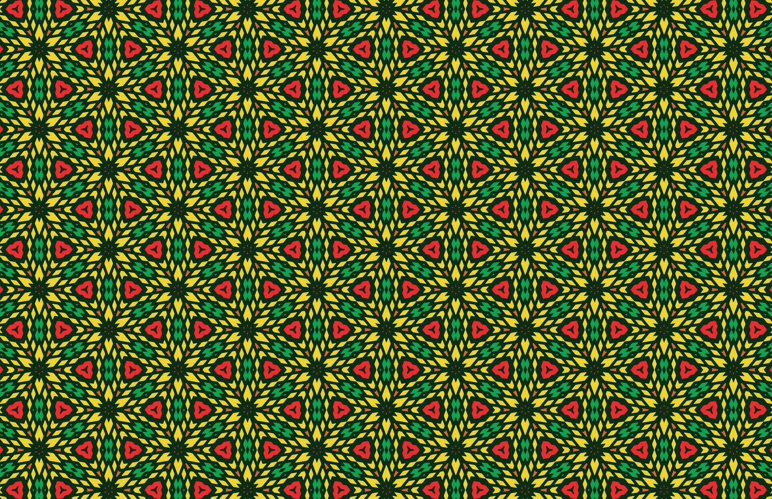 Seamless mandala colorful grunge fabric pattern vector