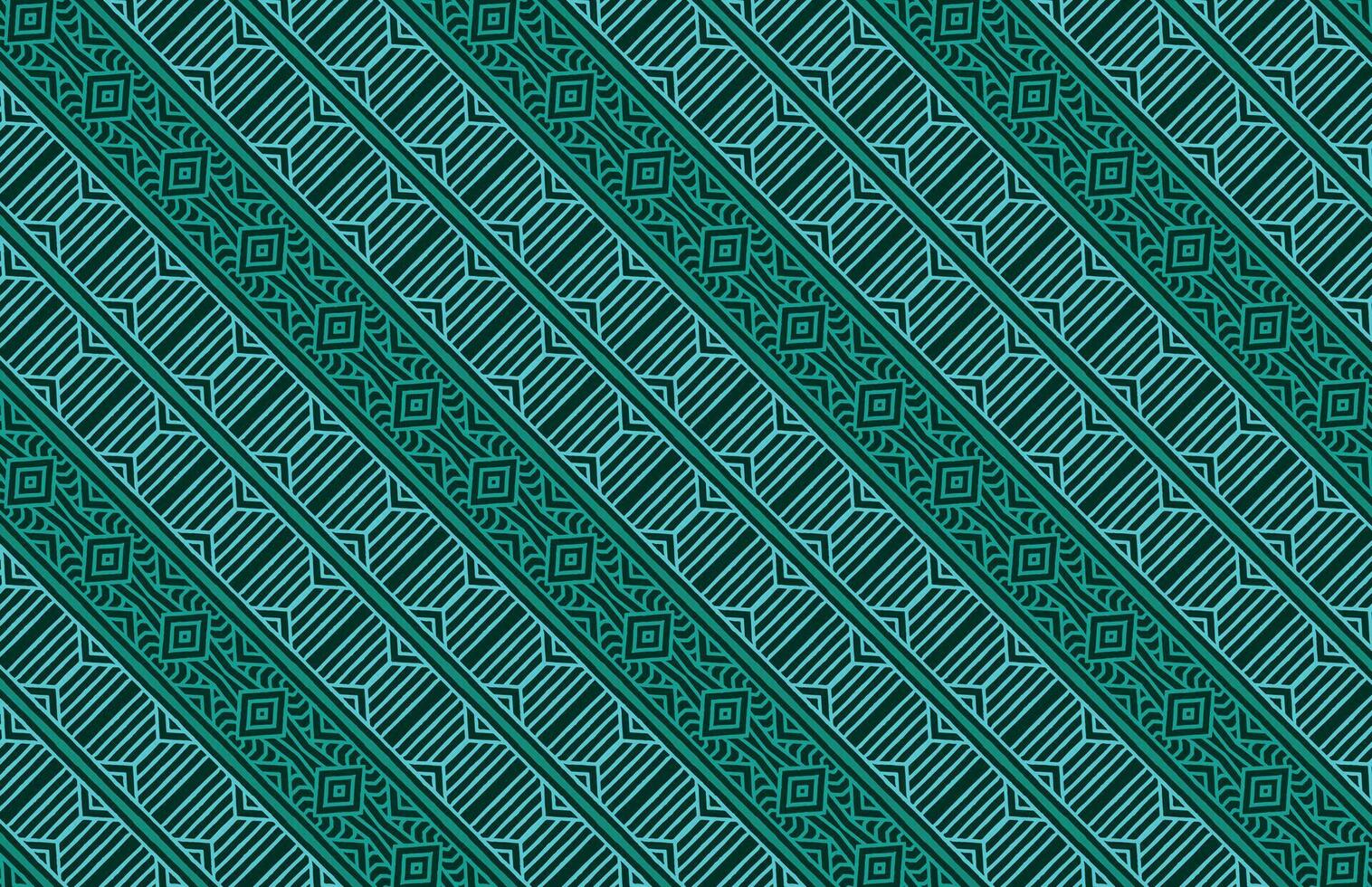Tribal pattern background blue fabric pattern vector