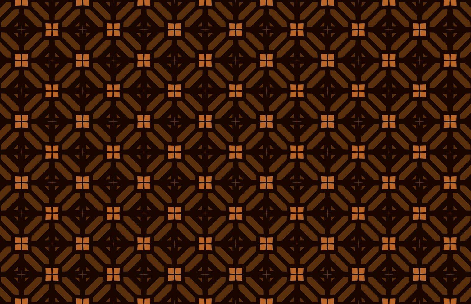 Seamless geometric brown tile pattern vector