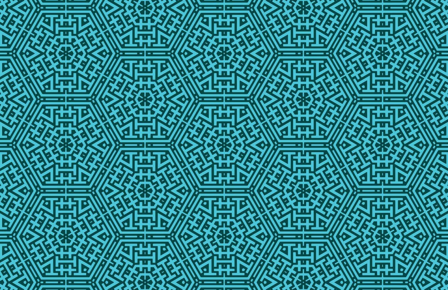 Blue abstract hexagon pattern vector