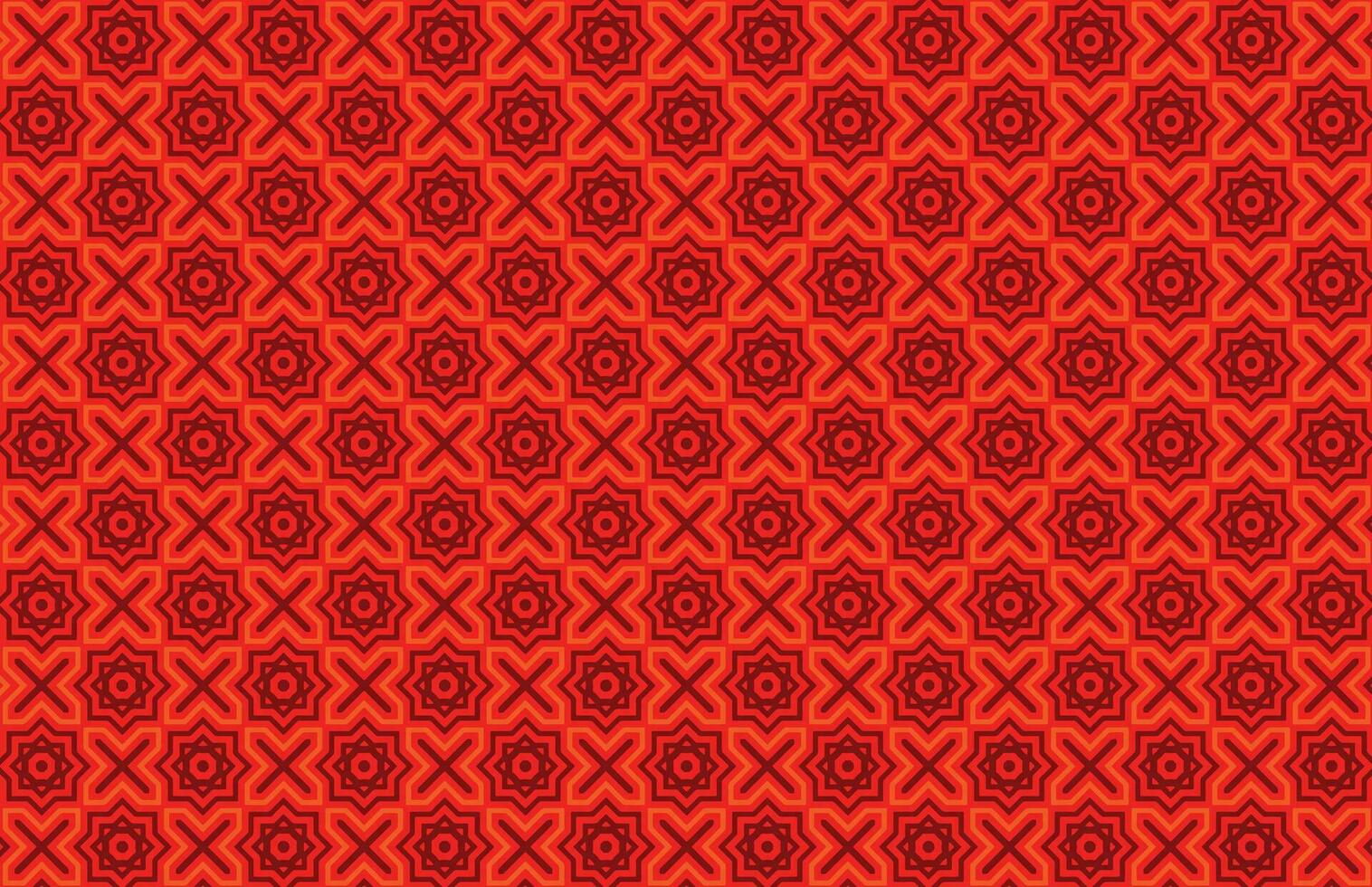 Seamless geometric tradition red pattern vector