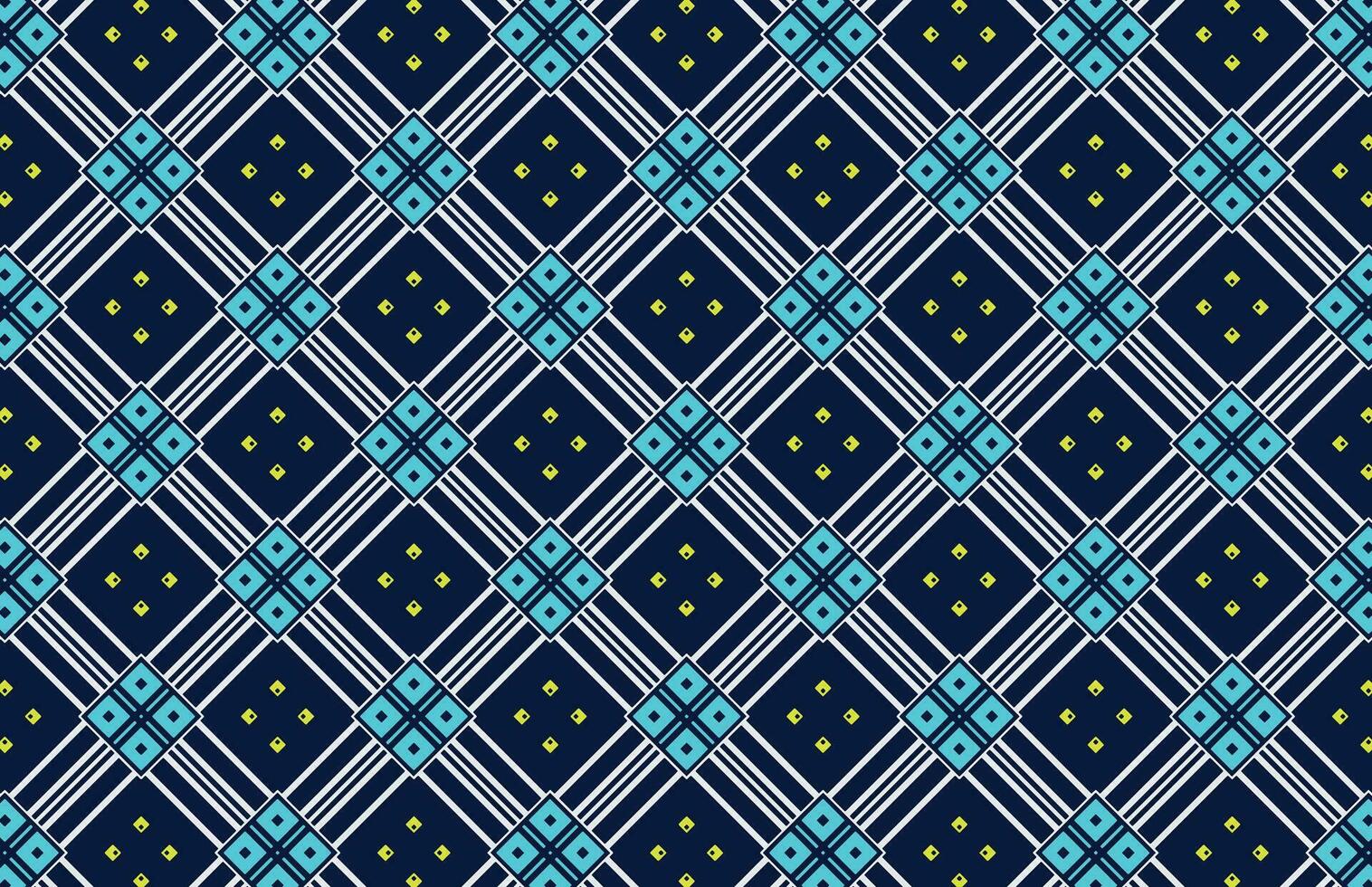 Seamless colorful blue fabric pattern vector