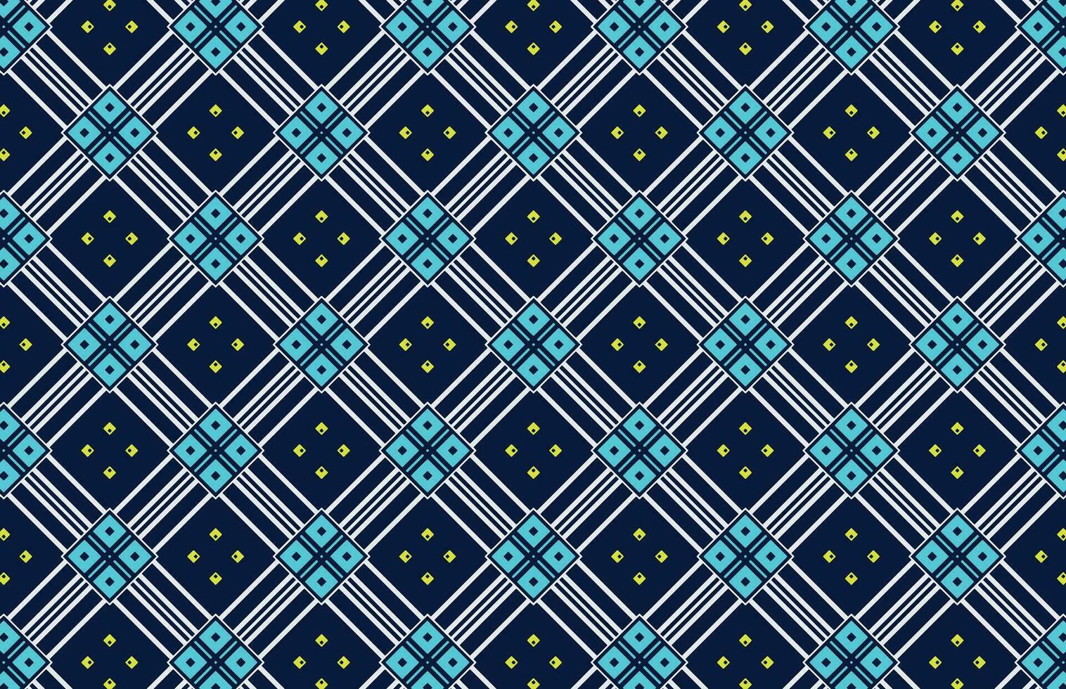 Seamless colorful blue fabric pattern vector