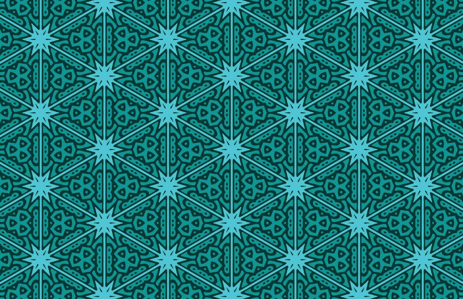 Seamless hexagon ethnic design pattern vector