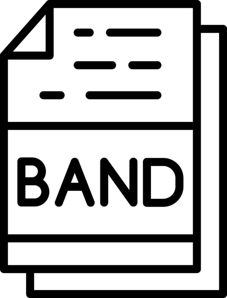 banda vector icono diseño