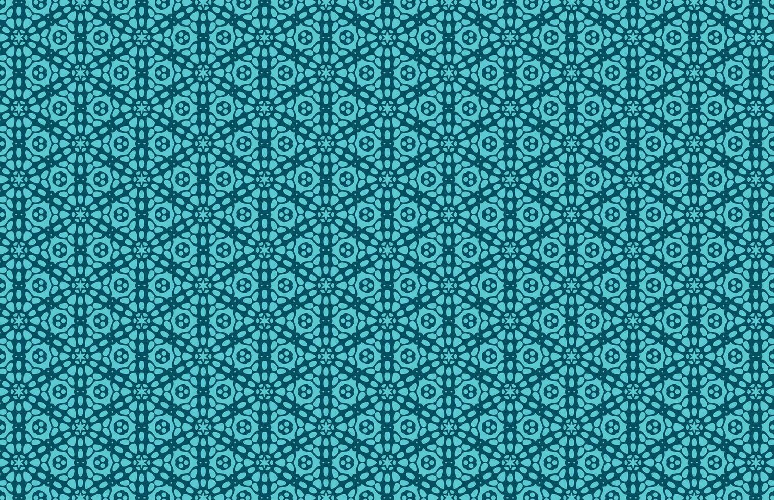 Hexagonal geometric blue fabric pattern vector
