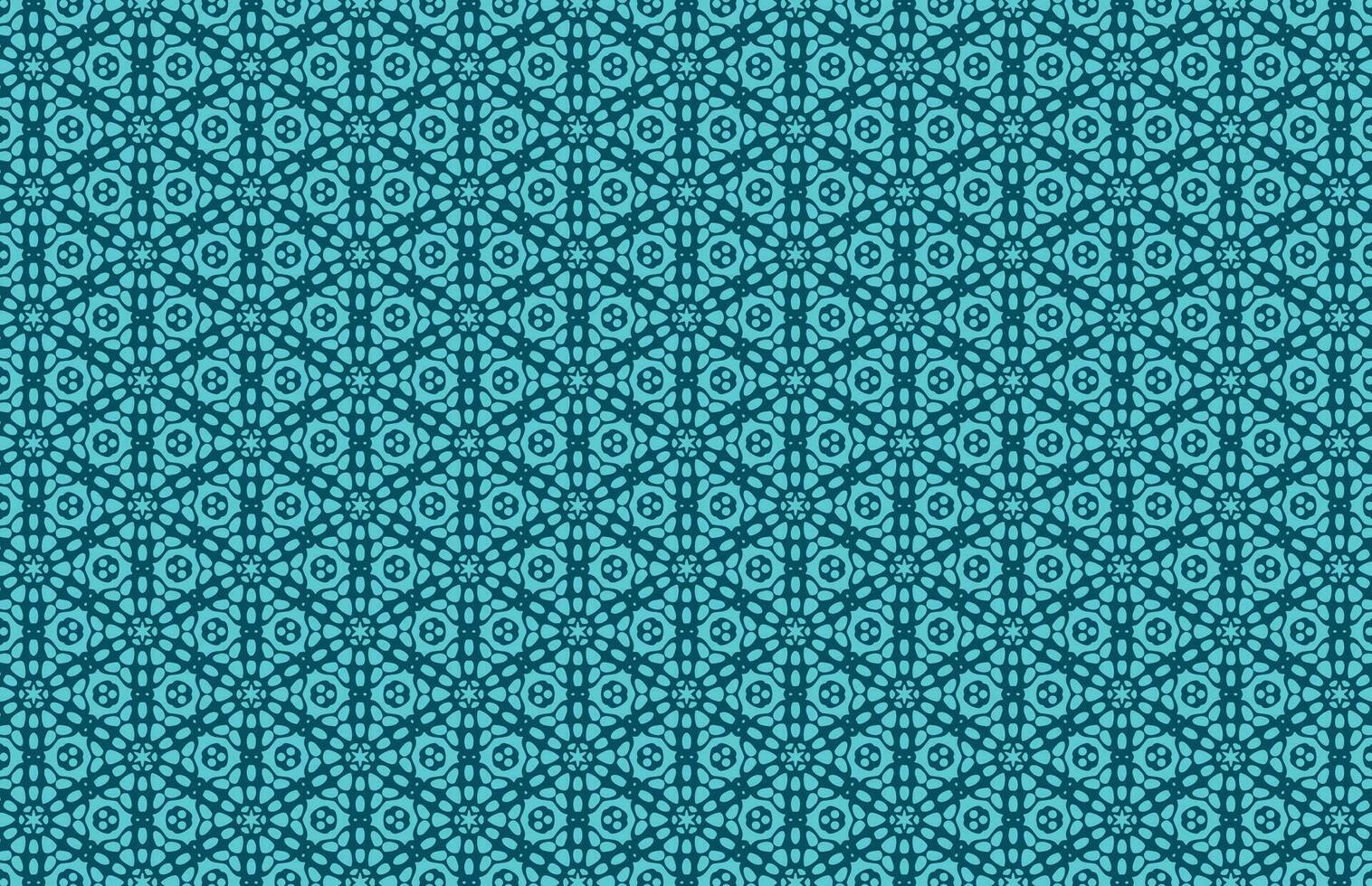 Hexagonal geometric blue fabric pattern vector